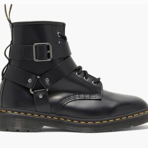 Dr. Martens Black Leather Boots with Zipper